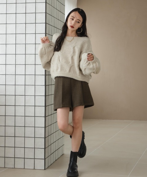 hinari タックショートパンツ hinari（ヒナリ）の「タックショートパンツ（その他パンツ）」 - WEAR
