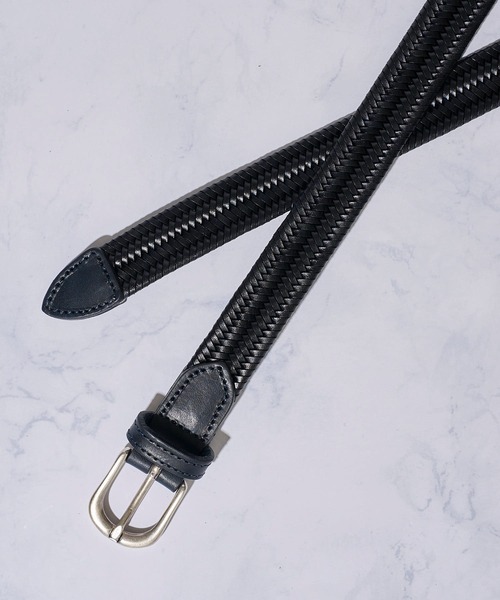 SADDLERS（サドラーズ）の「【Saddler's/サドラーズ】25mm幅エラスティックレザーメッシュベルト（ベルト・メンズ・ブラック/ダークブラウン/ネイビー・SMALL/MEDIUM/LARGE/X-LARGE）」の6枚目の写真