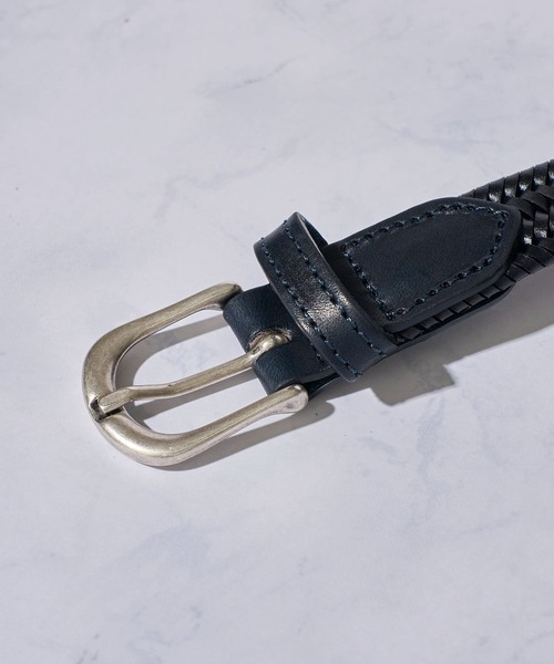 SADDLERS（サドラーズ）の「【Saddler's/サドラーズ】25mm幅エラスティックレザーメッシュベルト（ベルト・メンズ・ブラック/ダークブラウン/ネイビー・SMALL/MEDIUM/LARGE/X-LARGE）」の7枚目の写真