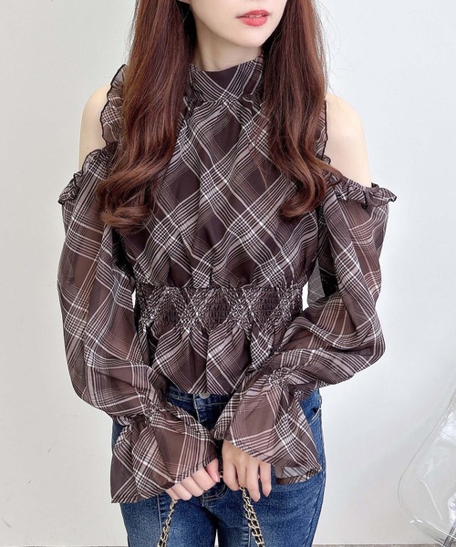 INGNI（イング）の「2Wayリボン肩あきブラウス（シャツ/ブラウス・レディース・ブラック/ブラウン系その他2/ブラック系・M）」の19枚目の写真