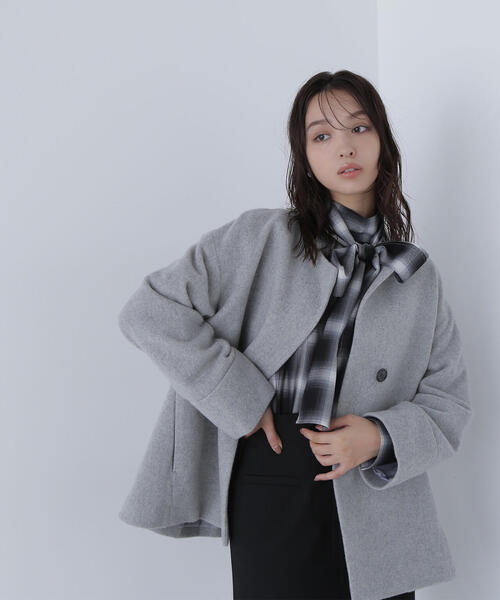 NATURAL BEAUTY BASIC（ナチュラルビューティーベーシック）の「◇チェックボウタイブラウス（シャツ/ブラウス・レディース・ブルー系その他6/ブラック系その他・FREE）」の9枚目の写真