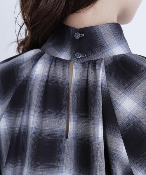 NATURAL BEAUTY BASIC（ナチュラルビューティーベーシック）の「◇チェックボウタイブラウス（シャツ/ブラウス・レディース・ブルー系その他6/ブラック系その他・FREE）」の19枚目の写真