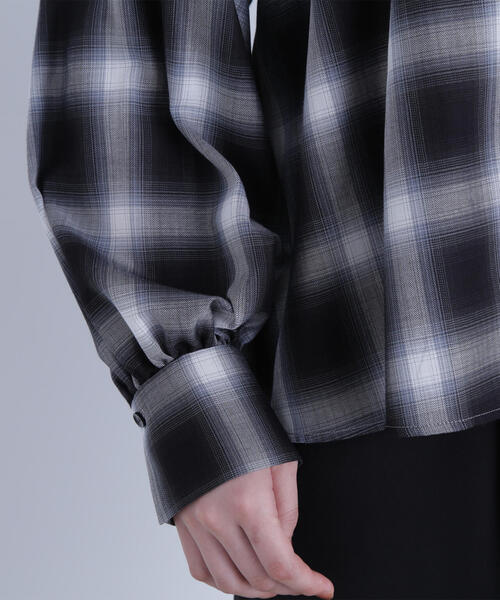 NATURAL BEAUTY BASIC（ナチュラルビューティーベーシック）の「◇チェックボウタイブラウス（シャツ/ブラウス・レディース・ブルー系その他6/ブラック系その他・FREE）」の22枚目の写真