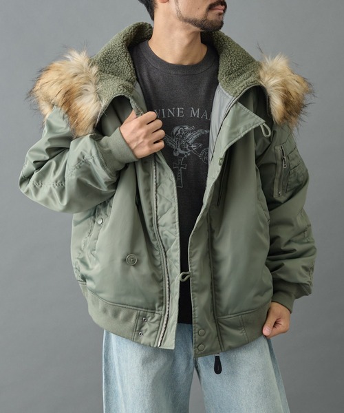 COLONY 2139(コロニートゥーワンスリーナイン)の「N-2Bジャケット(その他アウター・メンズ・ブラック/カーキ・MEDIUM/LARGE)」の10枚目の写真