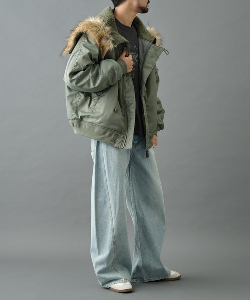 COLONY 2139(コロニートゥーワンスリーナイン)の「N-2Bジャケット(その他アウター・メンズ・ブラック/カーキ・MEDIUM/LARGE)」の17枚目の写真