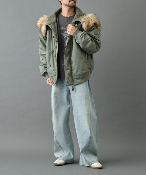 COLONY 2139(コロニートゥーワンスリーナイン)の「N-2Bジャケット(その他アウター・メンズ・ブラック/カーキ・MEDIUM/LARGE)」の14枚目の写真