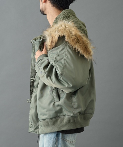 COLONY 2139(コロニートゥーワンスリーナイン)の「N-2Bジャケット(その他アウター・メンズ・ブラック/カーキ・MEDIUM/LARGE)」の11枚目の写真