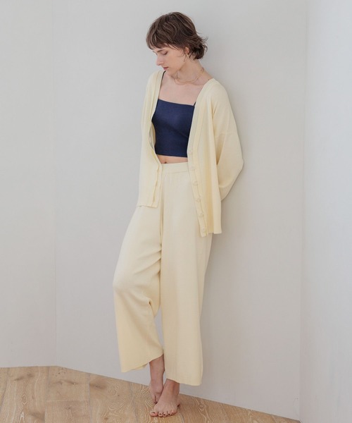 bijorie（ビジュリィ）の「【bijorie】ニットパンツ（ルームウェア/パジャマ・レディース・チャコール/キャメル/アイボリー・FREE）」の11枚目の写真