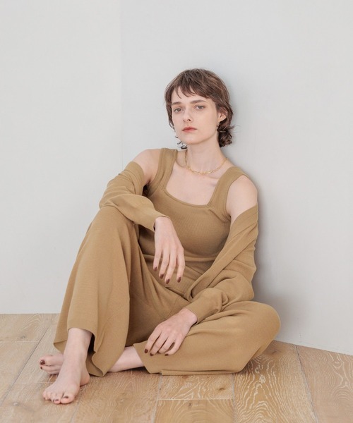 bijorie（ビジュリィ）の「【bijorie】ニットパンツ（ルームウェア/パジャマ・レディース・チャコール/キャメル/アイボリー・FREE）」の22枚目の写真