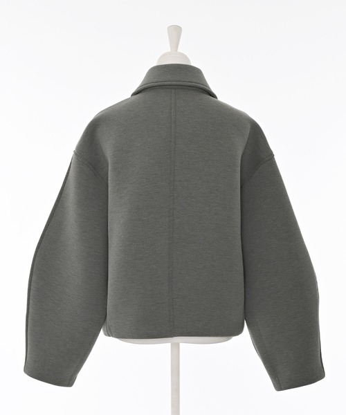 Narcissus（ナルシス）の「【Original Design】ボンディングジャケット/裏地カラー/モード《動画あり》（ブルゾン・レディース・ブラック/グレー・FREE）」の3枚目の写真