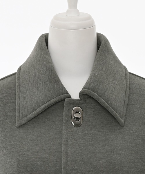 Narcissus（ナルシス）の「【Original Design】ボンディングジャケット/裏地カラー/モード《動画あり》（ブルゾン・レディース・ブラック/グレー・FREE）」の4枚目の写真