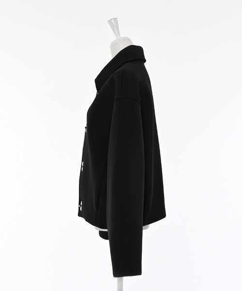 Narcissus（ナルシス）の「【Original Design】ボンディングジャケット/裏地カラー/モード《動画あり》（ブルゾン・レディース・ブラック/グレー・FREE）」の9枚目の写真