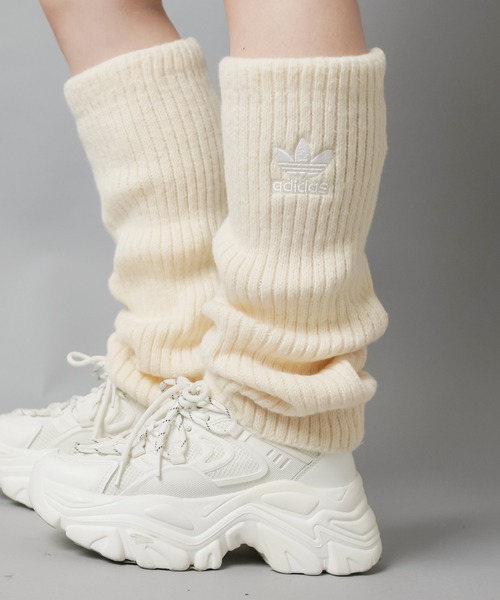 adidas（アディダス）の「【adidas/アディダス】ニットレッグカバー（レッグウォーマー・レディース・アイボリー/ブラック・ONESIZE）」の7枚目の写真