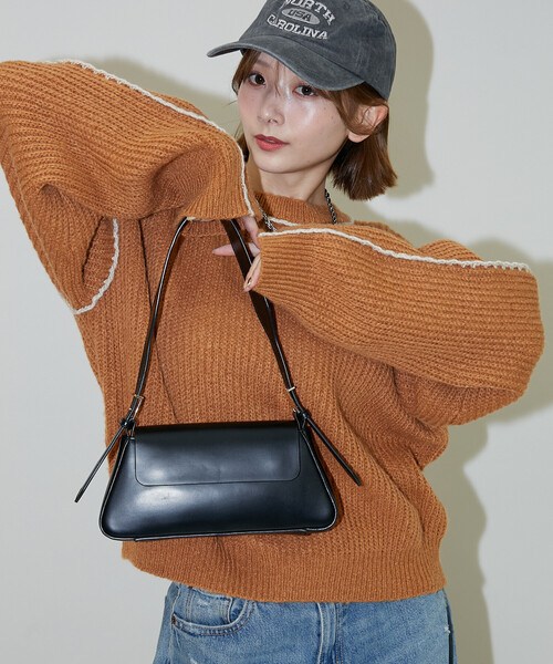 PUBLUX(パブリュクス)の「PUBLUX/パブリュクス ローピングニット 限定展開(ニット/セーター・レディース・オレンジ/グレー/ブルー・フリ-)」の3枚目の写真