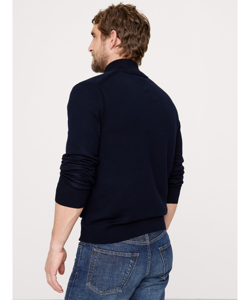 Banana Republic（バナナリパブリック）の「メリノ ハーフジッパーセーター（ニット/セーター・メンズ・ブラック/ネイビー・M/XL/L/S）」の3枚目の写真