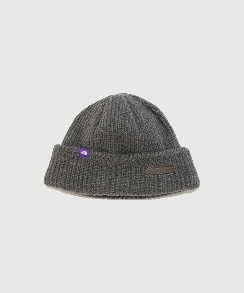 THE NORTH FACE PURPLE LABEL(ザ ノースフェイス パープルレーベル)の「【THE NORTH FACE PURPLE LABEL/ザノースフェイスパープルレーベル】WINDSTOPPER Field Watch Cap(ニットキャップ/ビーニー・メンズ・ブラック/グレー/ブラウン・FREE)」の2枚目の写真