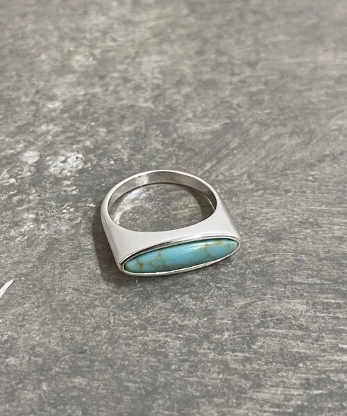 SHENERY（シーナリー）の「ストーンリング（リング・レディース・ブルー/ブラック・FREE）」の2枚目の写真