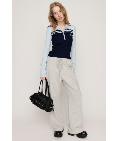 SLY(スライ)の「【限定カラーあり】CABLE COLLAR KNIT TOPS ケーブル カラー ニット トップス 秋服 冬服(ニット/セーター・レディース・ブラック/ライトブルー/イエロー/ネイビー/ブラウン・FREE)」の10枚目の写真
