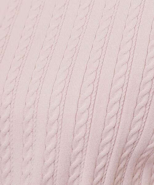 index（インデックス）の「ボートネックケーブルニット【洗濯機OK/抗ピル】（ニット/セーター・レディース・ナチュラル/ブルー/ピンク/ネイビー・36/34/40/38/42）」の15枚目の写真