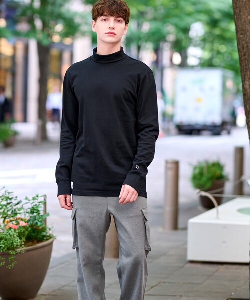 DRESSTERIOR(ドレステリア)の「ハイグレード オフタートルカットソー(Tシャツ/カットソー・メンズ・ホワイト/ブラック・90/92/91/94)」の11枚目の写真