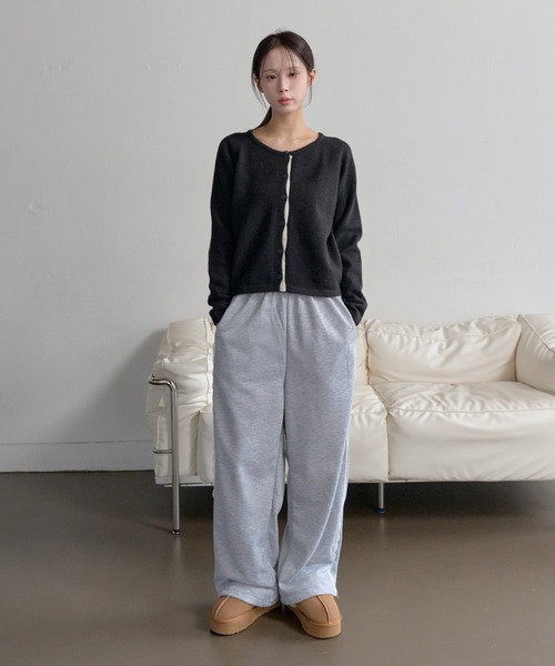 UNE MANSION（ユヌマンション）の「【ストリングによってシルエット変更可能】エッジレースバックポケットスウェットパンツ（スウェットパンツ・レディース・グレー/ブラック・FREE）」の8枚目の写真