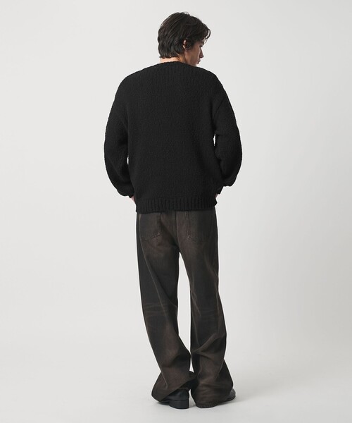 MONKEY TIME（モンキータイム）の「コットン スラブ クルーネック（ニット/セーター・メンズ・ライム/ブラック・S/M/L/XL）」の16枚目の写真