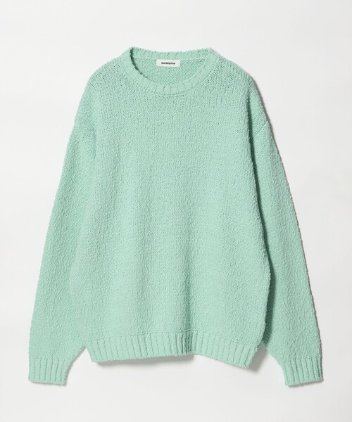 MONKEY TIME（モンキータイム）の「コットン スラブ クルーネック（ニット/セーター・メンズ・ライム/ブラック・S/M/L/XL）」の7枚目の写真