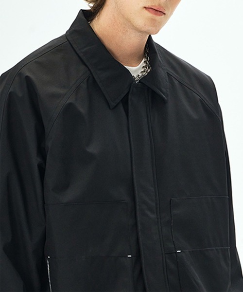 aimoha(アイモハ)の「ジップアップジャケット/zip-up jacket(ナイロンジャケット・メンズ・ダークベージュ/ブラック/オフホワイト・LARGE/MEDIUM)」の18枚目の写真