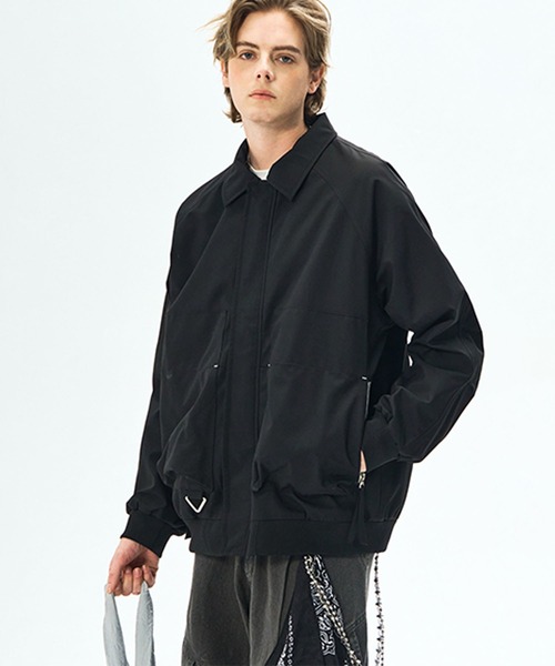 aimoha(アイモハ)の「ジップアップジャケット/zip-up jacket(ナイロンジャケット・メンズ・ダークベージュ/ブラック/オフホワイト・LARGE/MEDIUM)」の20枚目の写真