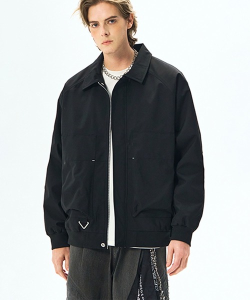 aimoha(アイモハ)の「ジップアップジャケット/zip-up jacket(ナイロンジャケット・メンズ・ダークベージュ/ブラック/オフホワイト・LARGE/MEDIUM)」の21枚目の写真