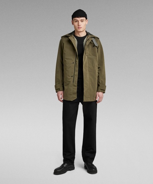 G-STAR(ジースター)の「Garber 3 In 1Transeasonal Trench/ミリタリーディテールミドルレングスコート/インナー取り外し可能(ミリタリージャケット・メンズ・ダークオリーブ・X-LARGE/LARGE/MEDIUM/SMALL)」の3枚目の写真