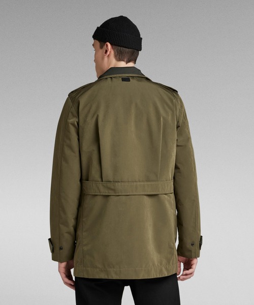 G-STAR(ジースター)の「Garber 3 In 1Transeasonal Trench/ミリタリーディテールミドルレングスコート/インナー取り外し可能(ミリタリージャケット・メンズ・ダークオリーブ・X-LARGE/LARGE/MEDIUM/SMALL)」の4枚目の写真