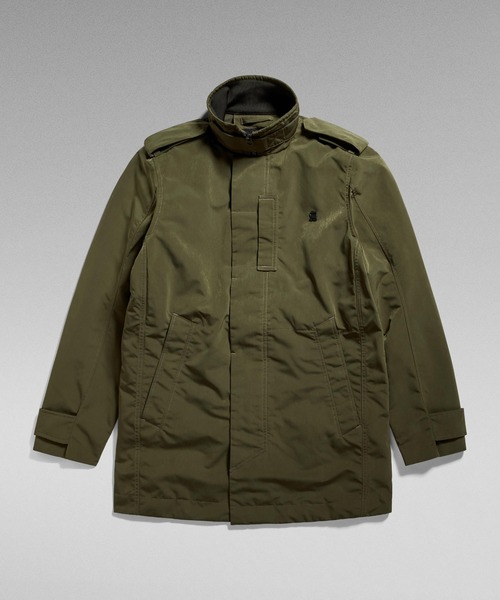 G-STAR(ジースター)の「Garber 3 In 1Transeasonal Trench/ミリタリーディテールミドルレングスコート/インナー取り外し可能(ミリタリージャケット・メンズ・ダークオリーブ・X-LARGE/LARGE/MEDIUM/SMALL)」の2枚目の写真