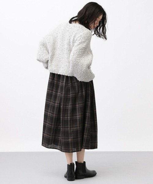 studio CLIP（スタディオクリップ）の「《natural by clip》3ゲージドルマンプルオーバー（ニット/セーター・レディース・グレー/ブラック/アイボリー・FREE）」の6枚目の写真