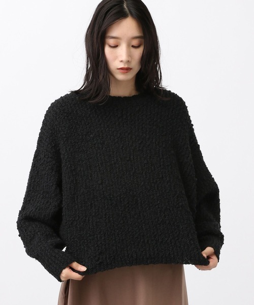 studio CLIP（スタディオクリップ）の「《natural by clip》3ゲージドルマンプルオーバー（ニット/セーター・レディース・グレー/ブラック/アイボリー・FREE）」の7枚目の写真