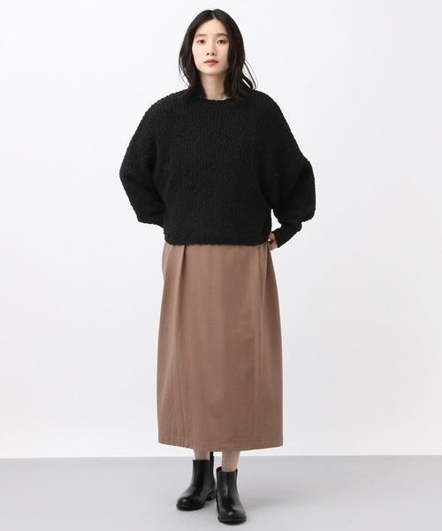 studio CLIP（スタディオクリップ）の「《natural by clip》3ゲージドルマンプルオーバー（ニット/セーター・レディース・グレー/ブラック/アイボリー・FREE）」の8枚目の写真