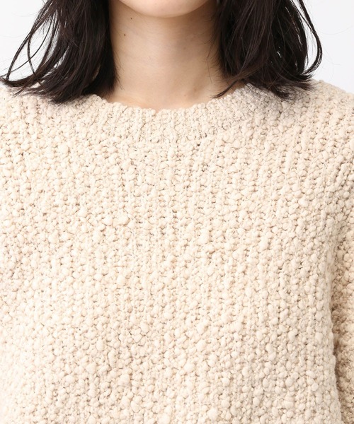 studio CLIP（スタディオクリップ）の「《natural by clip》3ゲージドルマンプルオーバー（ニット/セーター・レディース・グレー/ブラック/アイボリー・FREE）」の16枚目の写真