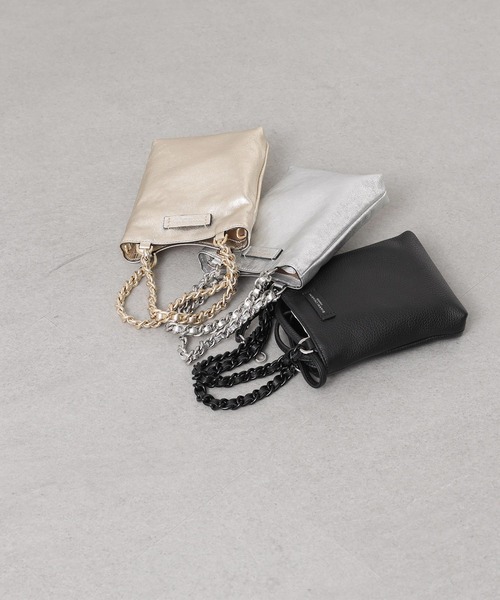 GIANNI CHIARINI（ジャンニ キアリーニ）の「ＣＡＭＩＬＬＡバッグ（ショルダーバッグ・レディース・ブラック/シルバー/ゴールド・FREE）」の13枚目の写真