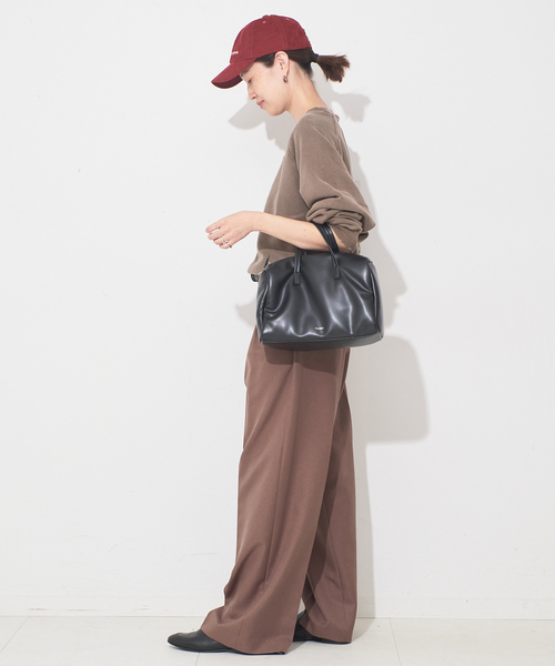 Collegiate Pacific(カレッジエイトパシフィック)の「Collegiate Pacific SLOBE別注 ダメージスウェット(スウェット・レディース・チャコールグレー/ベージュ/ブラウン・FREE)」の14枚目の写真