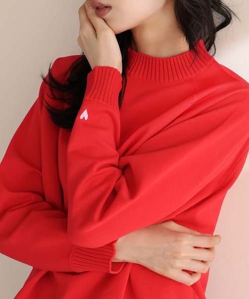 tou ki❤️ セール】ハート刺繍ワンポイントニット（ニット/セーター）｜itto