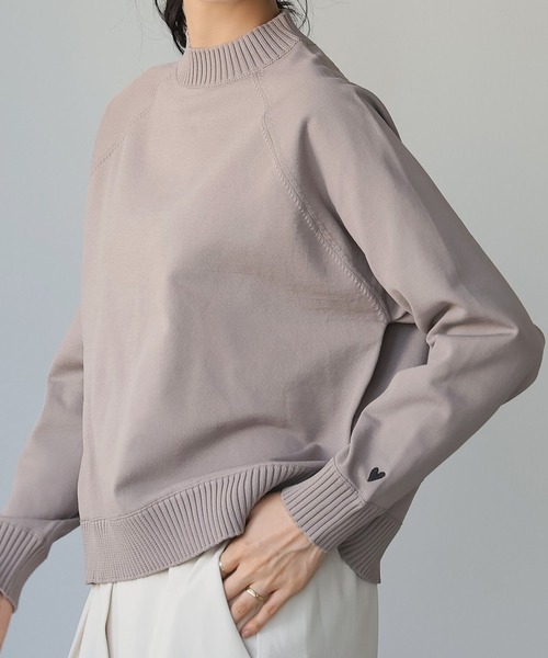 セール】ハート刺繍ワンポイントニット（ニット/セーター）｜itto