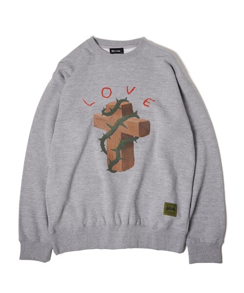 Subciety(サブサエティ)の「Thorn cross sweat shirt(スウェット・メンズ・グレー/ブラック/ストーン・SMALL/MEDIUM/LARGE/X-LARGE/XX-LARGE)」の16枚目の写真