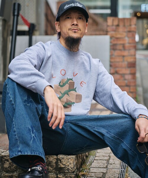 Subciety(サブサエティ)の「Thorn cross sweat shirt(スウェット・メンズ・グレー/ブラック/ストーン・SMALL/MEDIUM/LARGE/X-LARGE/XX-LARGE)」の18枚目の写真