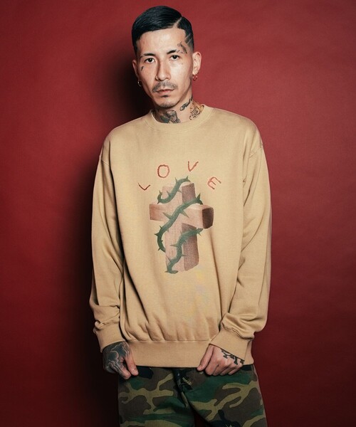 Subciety(サブサエティ)の「Thorn cross sweat shirt(スウェット・メンズ・グレー/ブラック/ストーン・SMALL/MEDIUM/LARGE/X-LARGE/XX-LARGE)」の20枚目の写真
