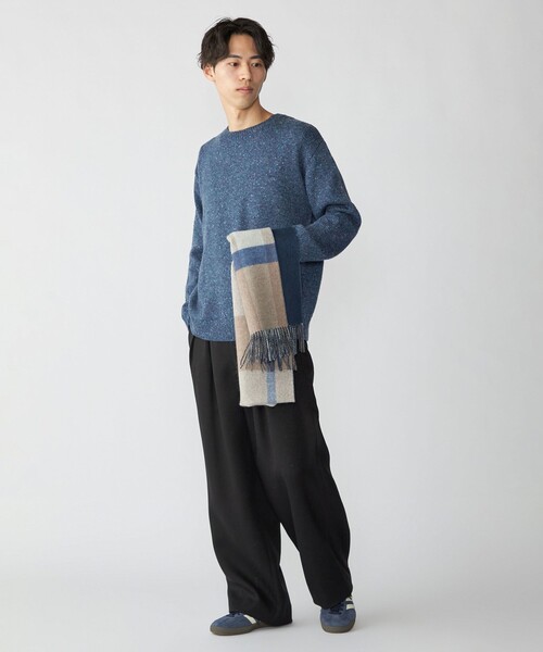 SHIPS（シップス）の「SHIPS: 〈手洗い可能〉カラー ネップ ニット（ニット/セーター・メンズ・オフホワイト/ブラウン/ネイビー/ブラック・SMALL/MEDIUM/LARGE/X-LARGE）」の8枚目の写真