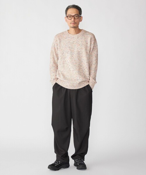 SHIPS（シップス）の「SHIPS: 〈手洗い可能〉カラー ネップ ニット（ニット/セーター・メンズ・オフホワイト/ブラウン/ネイビー/ブラック・SMALL/MEDIUM/LARGE/X-LARGE）」の9枚目の写真