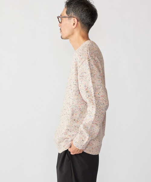 SHIPS（シップス）の「SHIPS: 〈手洗い可能〉カラー ネップ ニット（ニット/セーター・メンズ・オフホワイト/ブラウン/ネイビー/ブラック・SMALL/MEDIUM/LARGE/X-LARGE）」の14枚目の写真