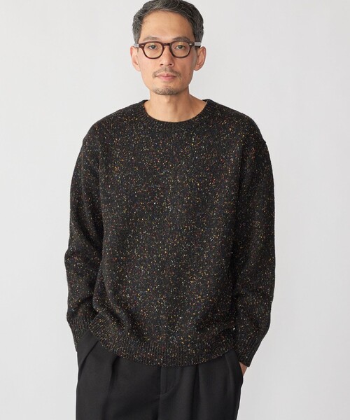 SHIPS（シップス）の「SHIPS: 〈手洗い可能〉カラー ネップ ニット（ニット/セーター・メンズ・オフホワイト/ブラウン/ネイビー/ブラック・SMALL/MEDIUM/LARGE/X-LARGE）」の17枚目の写真