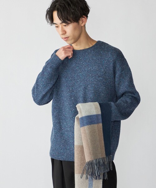 SHIPS（シップス）の「SHIPS: 〈手洗い可能〉カラー ネップ ニット（ニット/セーター・メンズ・オフホワイト/ブラウン/ネイビー/ブラック・SMALL/MEDIUM/LARGE/X-LARGE）」の20枚目の写真