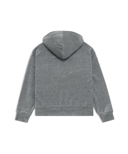 PUMA（プーマ）の「PUMA プーマ ウィメンズ ベロア フルジップ フーディ（パーカー・レディース・ブラック/ヘザーグレー・X-LARGE/SMALL/LARGE/MEDIUM）」の5枚目の写真